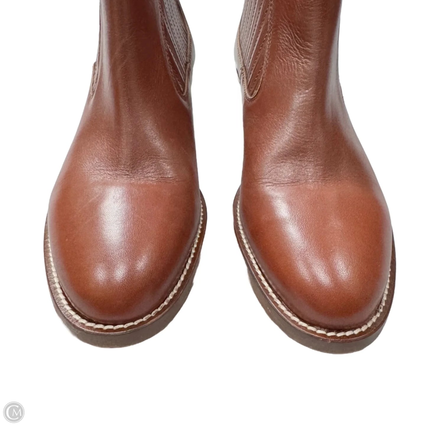 Boots Leather By Coach And Four In Brown, Size: 7