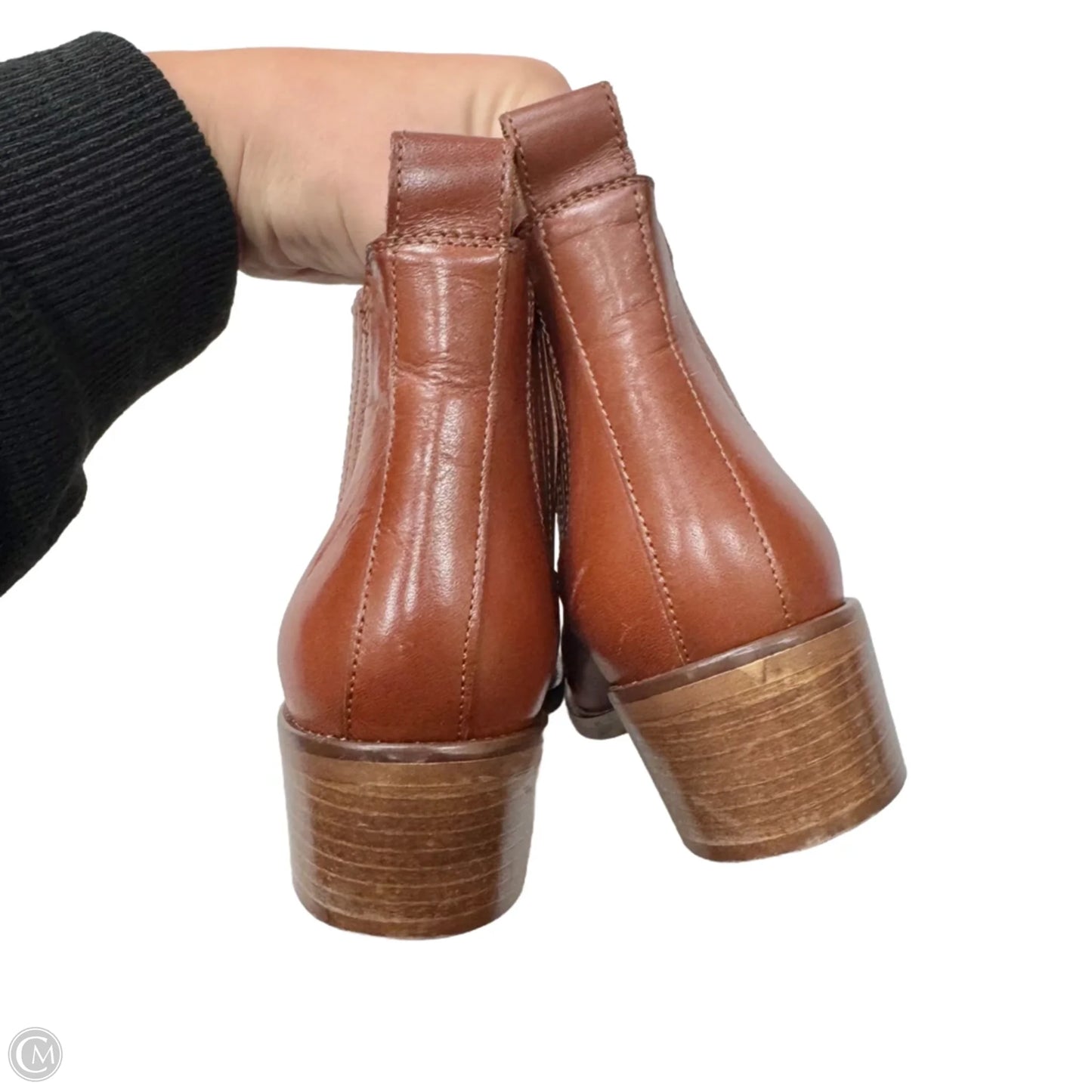 Boots Leather By Coach And Four In Brown, Size: 7