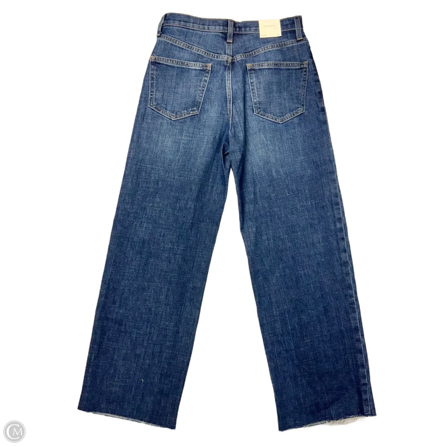 Jeans Wide Leg By Banana Republic In Blue Denim, Size: 2p