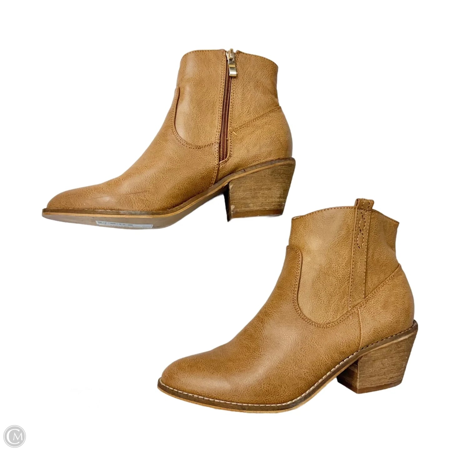 Boots Ankle Heels By Catherine Malandrino In Brown, Size: 9