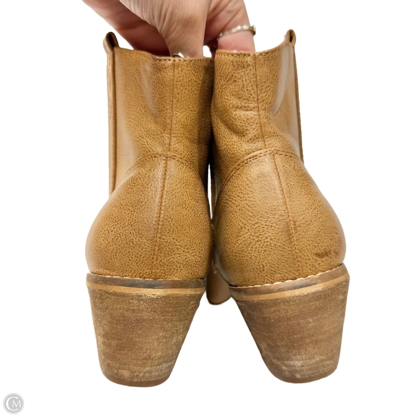 Boots Ankle Heels By Catherine Malandrino In Brown, Size: 9