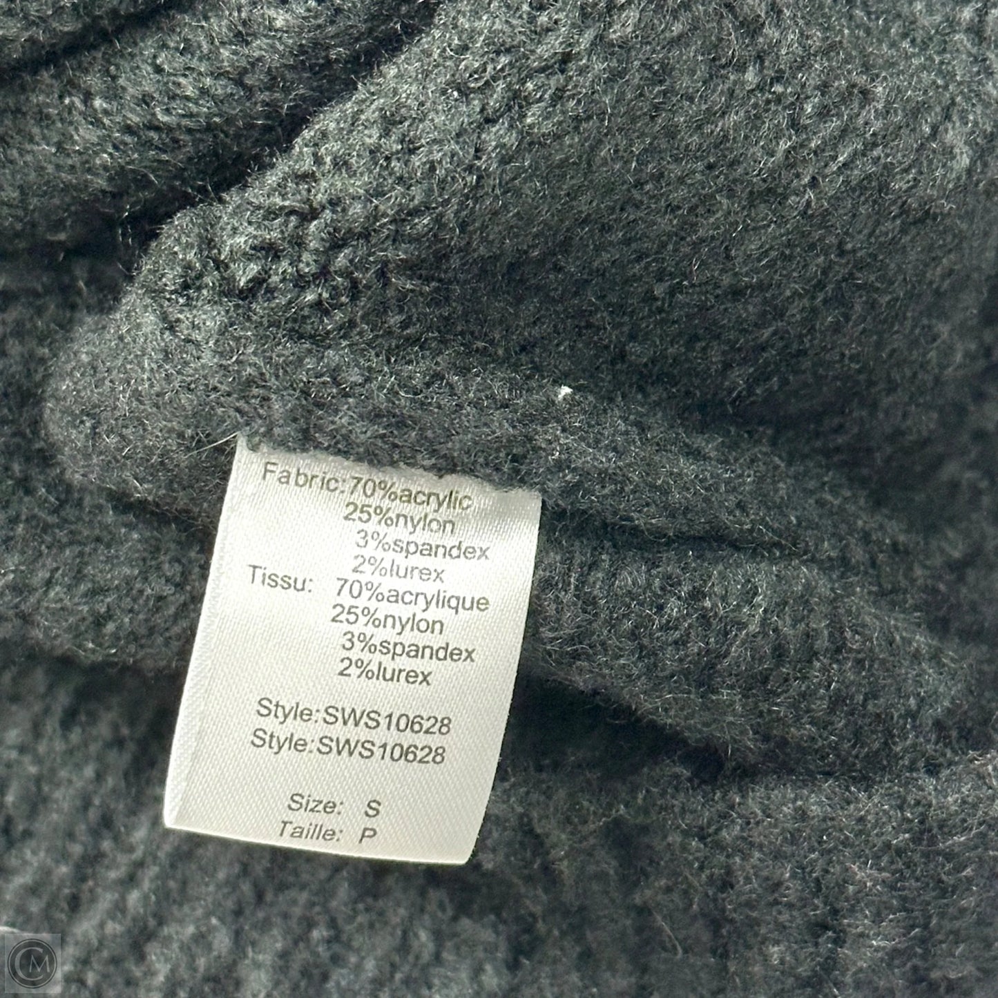 Sweater By Neely In Cream & Green, Size: S