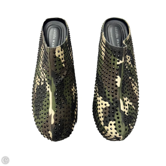 Shoes Heels Platform By Azalea Wang In Camouflage Print, Size: 8.5
