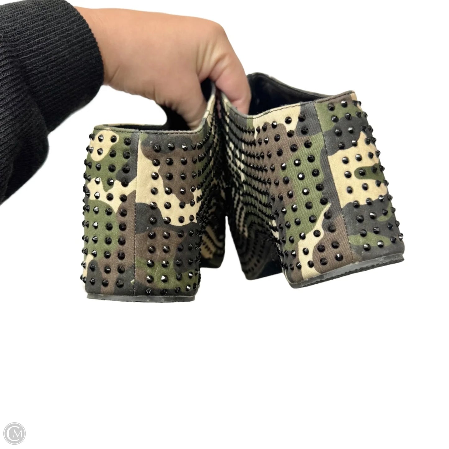 Shoes Heels Platform By Azalea Wang In Camouflage Print, Size: 8.5