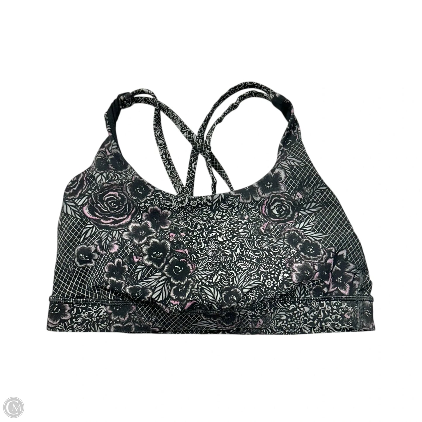 Athletic Bra By Lululemon In Floral Print, Size: M