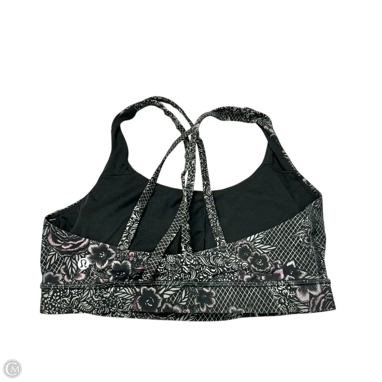 Athletic Bra By Lululemon In Floral Print, Size: M