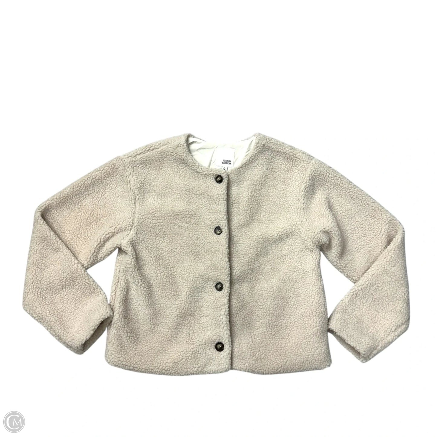 Jacket Faux Fur & Sherpa By Sunday Edition In Tan, Size: L