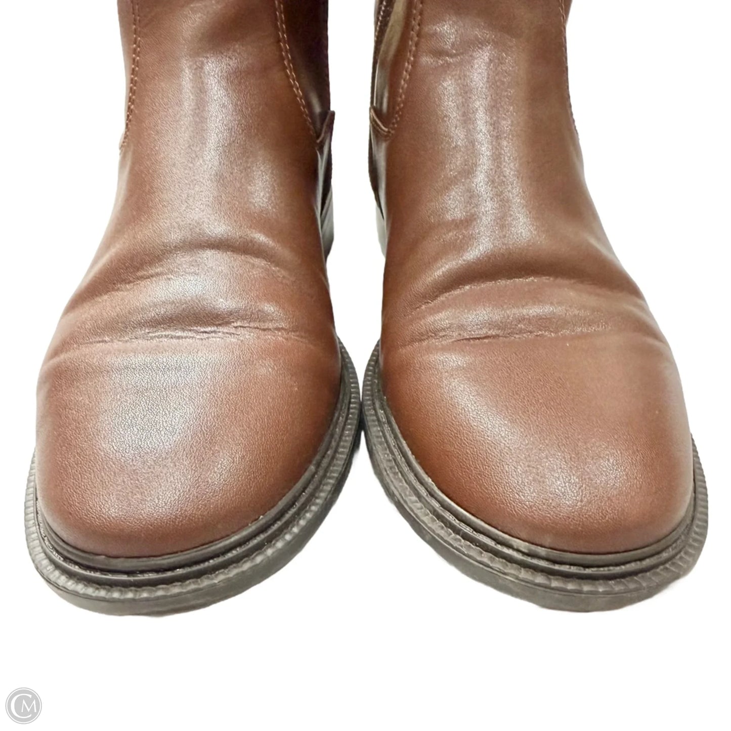 Boots Designer By Coach In Brown, Size: 8