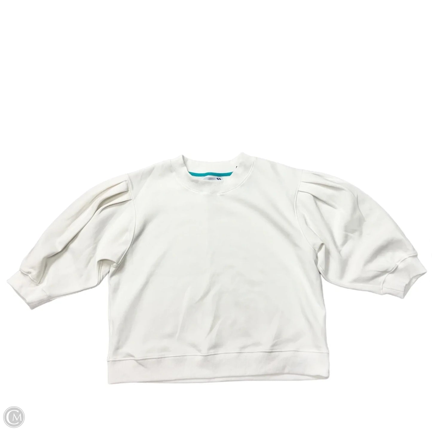 Athletic Sweatshirt Crewneck By Addison Bay In White, Size: L