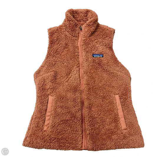 Vest Faux Fur & Sherpa By Patagonia In Orange, Size: S
