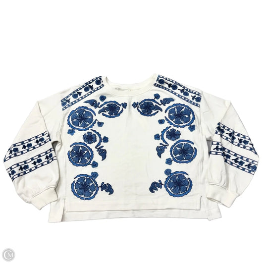 Top Long Sleeve By Anthropologie In Floral Print, Size: S