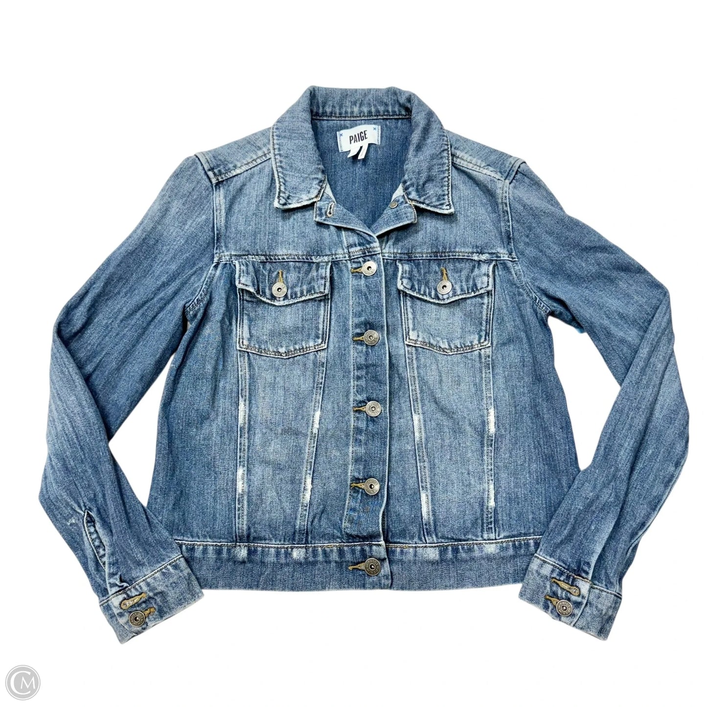 Jacket Denim By Paige In Blue Denim, Size: S