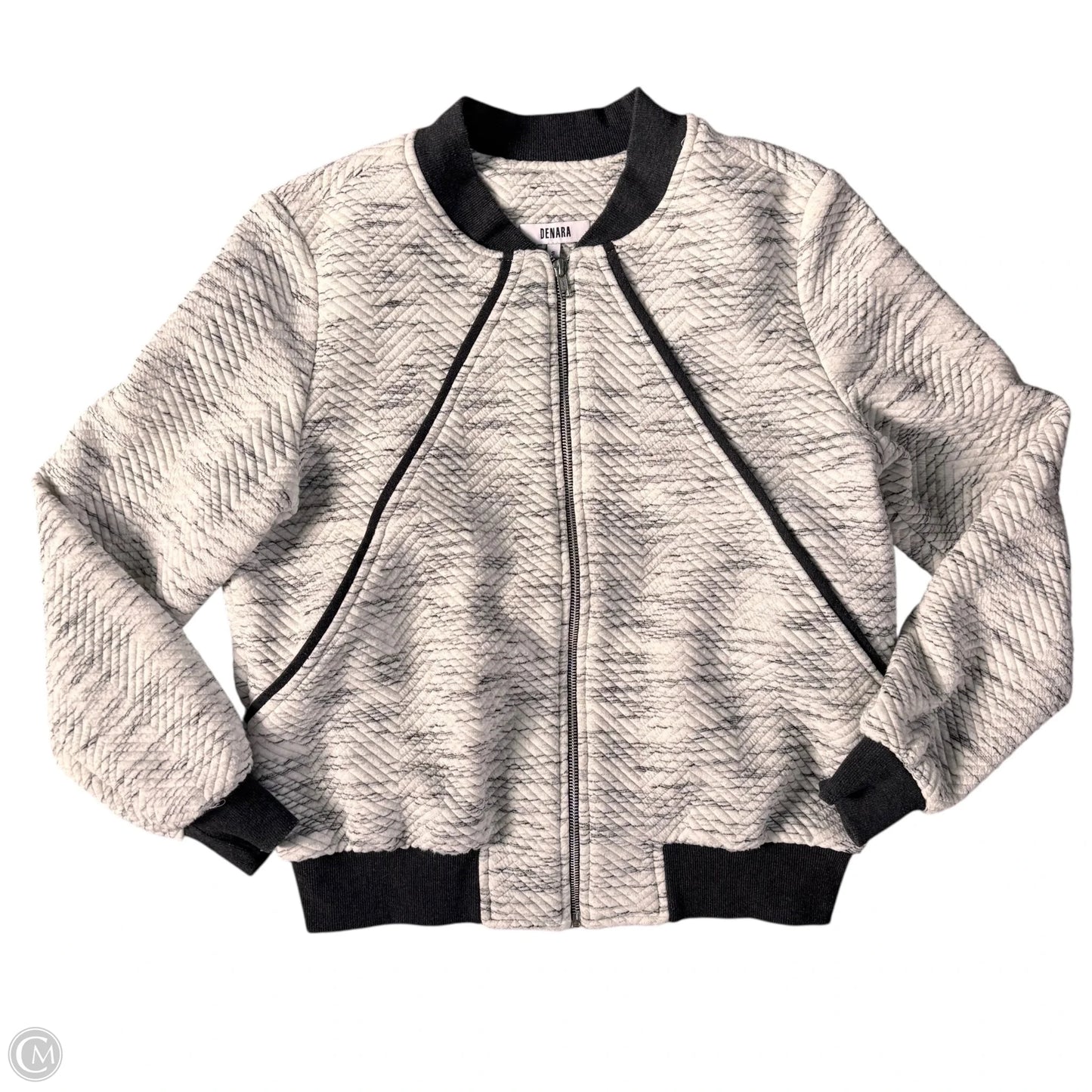 Jacket Other By Denara In Grey & White, Size: S