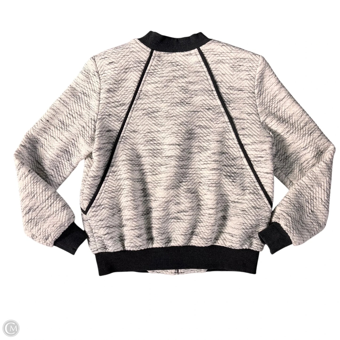 Jacket Other By Denara In Grey & White, Size: S