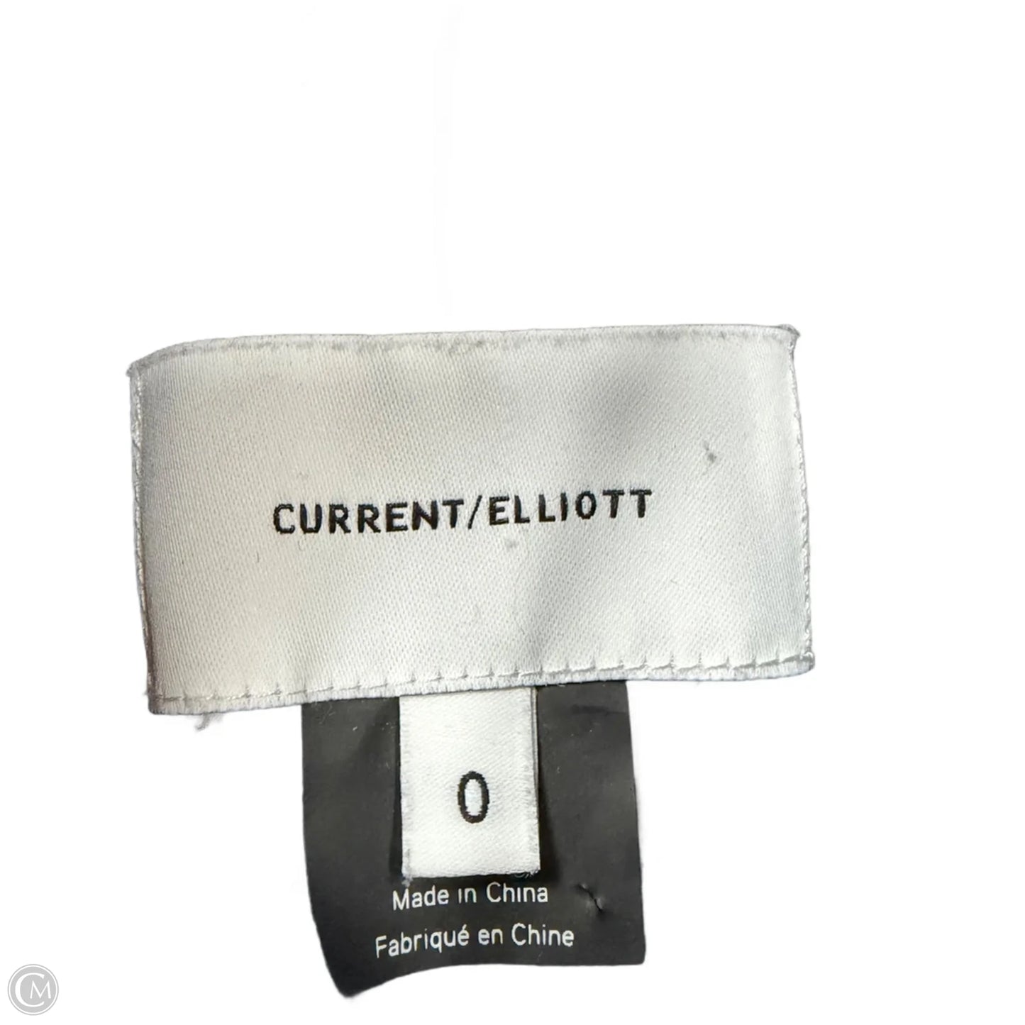 Top Long Sleeve By Current/elliott In Checkered Pattern, Size: Xs