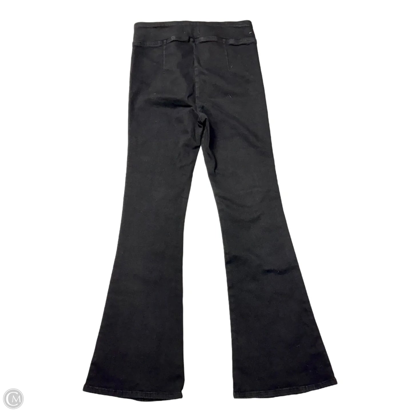 Jeans Flared By Frame In Black Denim, Size: 2
