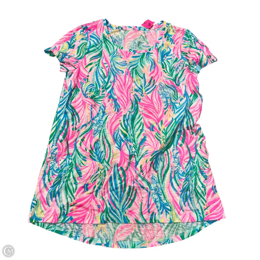 Top Short Sleeve Designer By Lilly Pulitzer In Multi-colored, Size: Xs