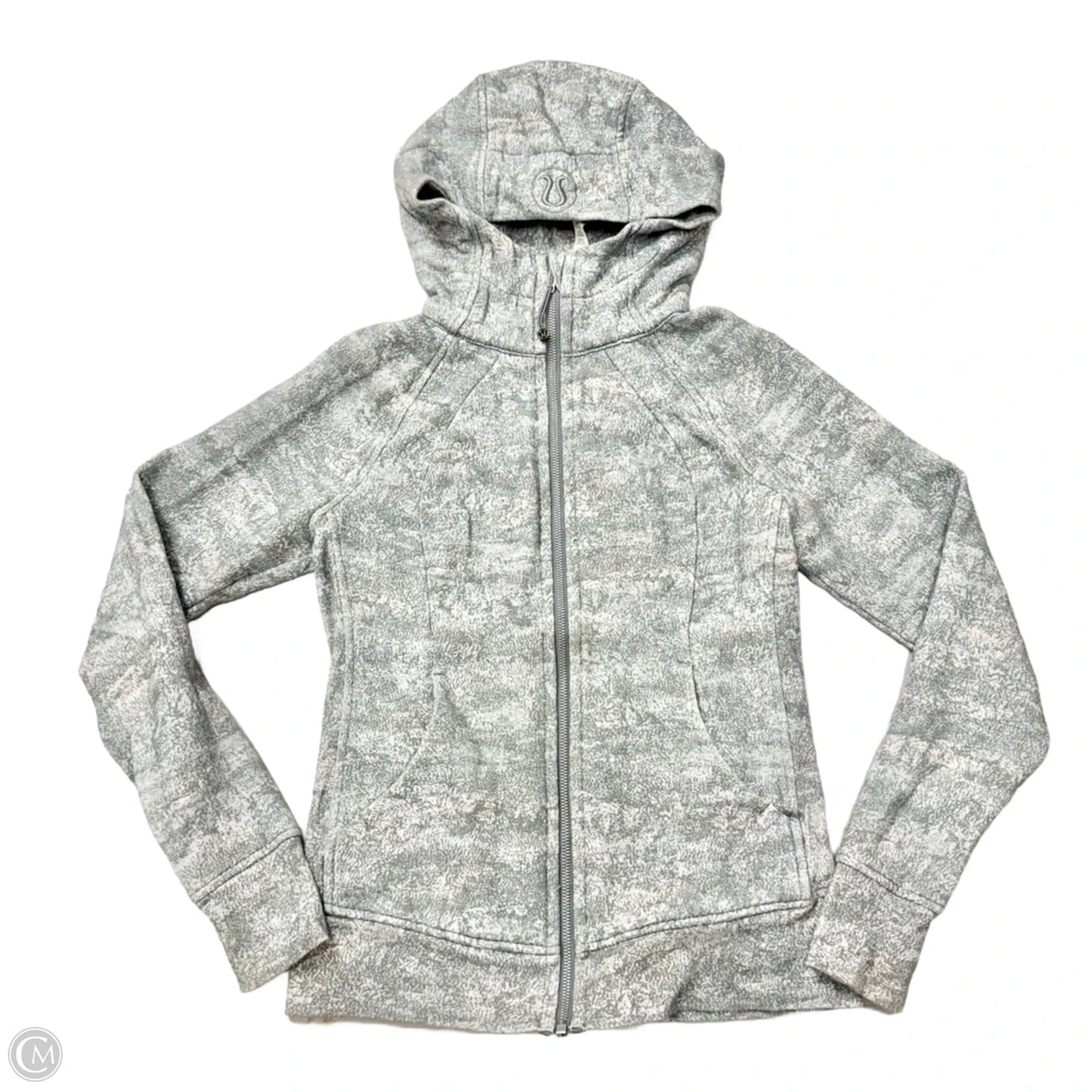 Athletic Jacket By Lululemon In Grey, Size: S
