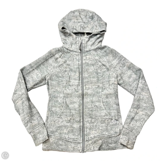 Athletic Jacket By Lululemon In Grey, Size: S