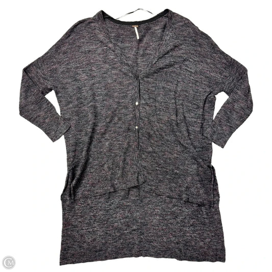 Cardigan By Free People In Black & Red, Size: M