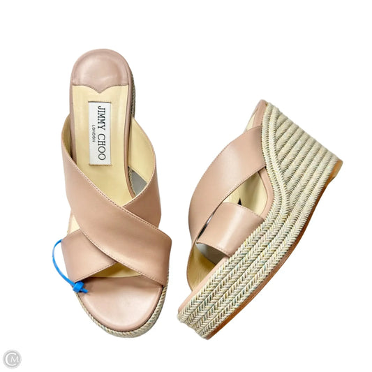 Shoes Luxury Designer By Jimmy Choo In Mauve, Size: 8