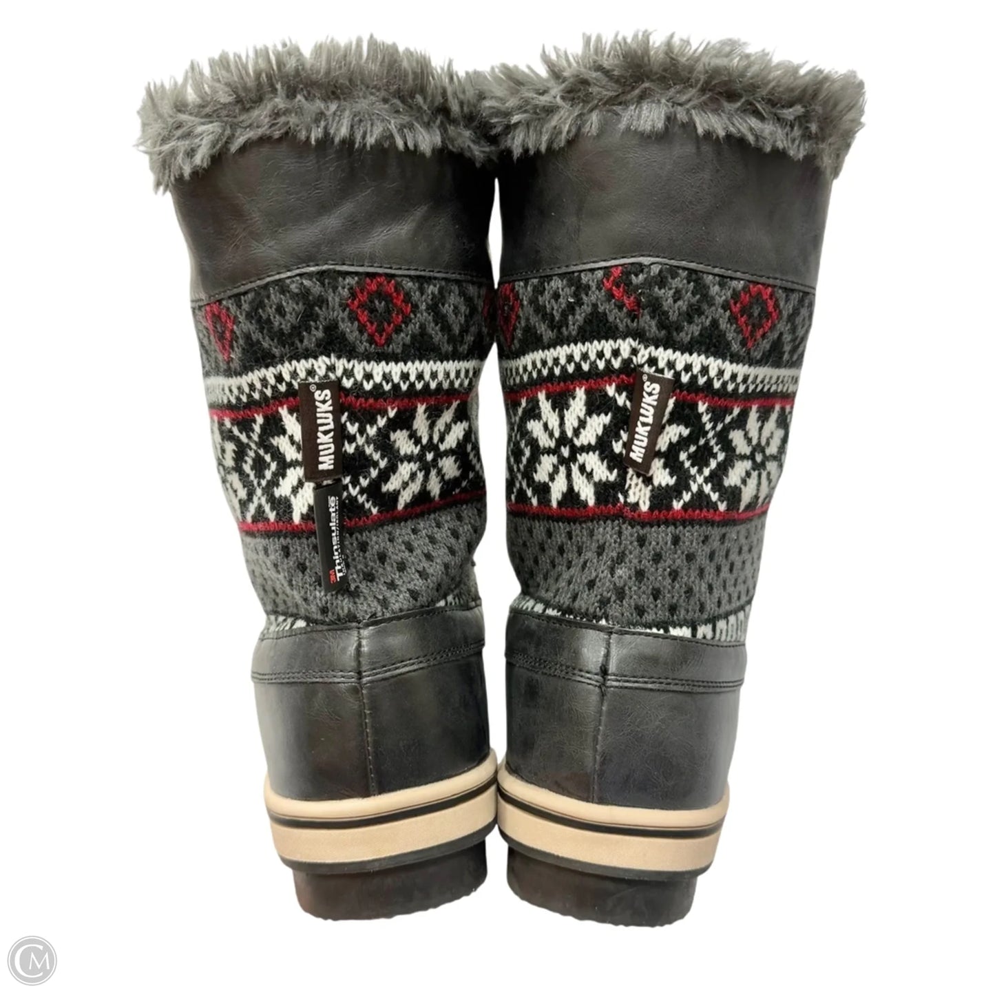 Boots Snow By Muk Luks In Grey, Size: 10