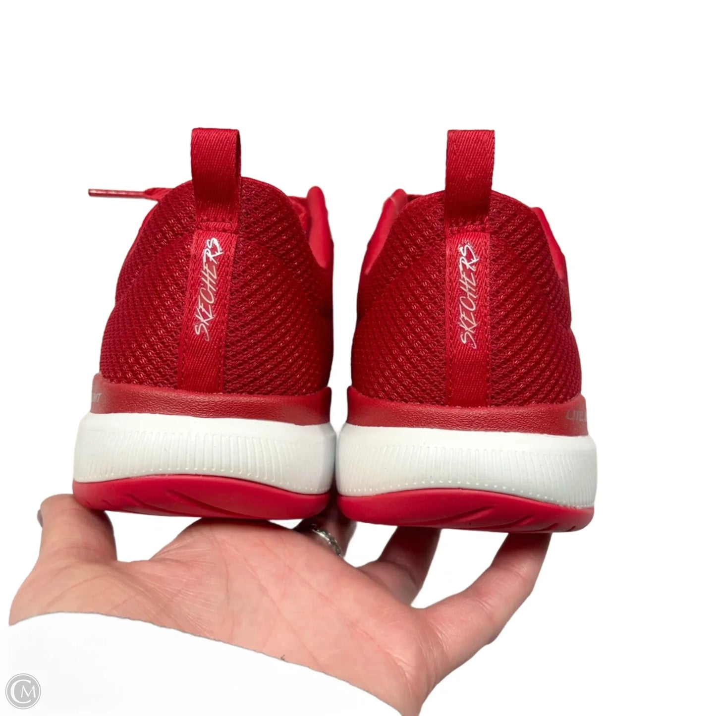 Shoes Athletic By Skechers In Red, Size: 10