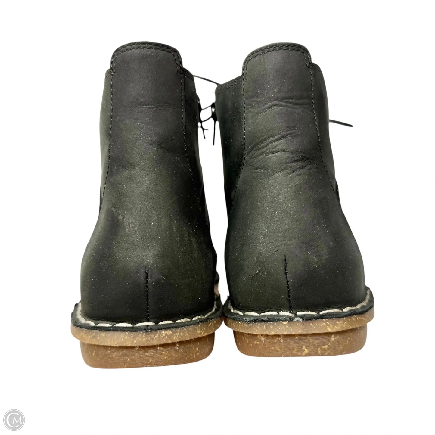 Boots Leather By Clarks In Black, Size: 10