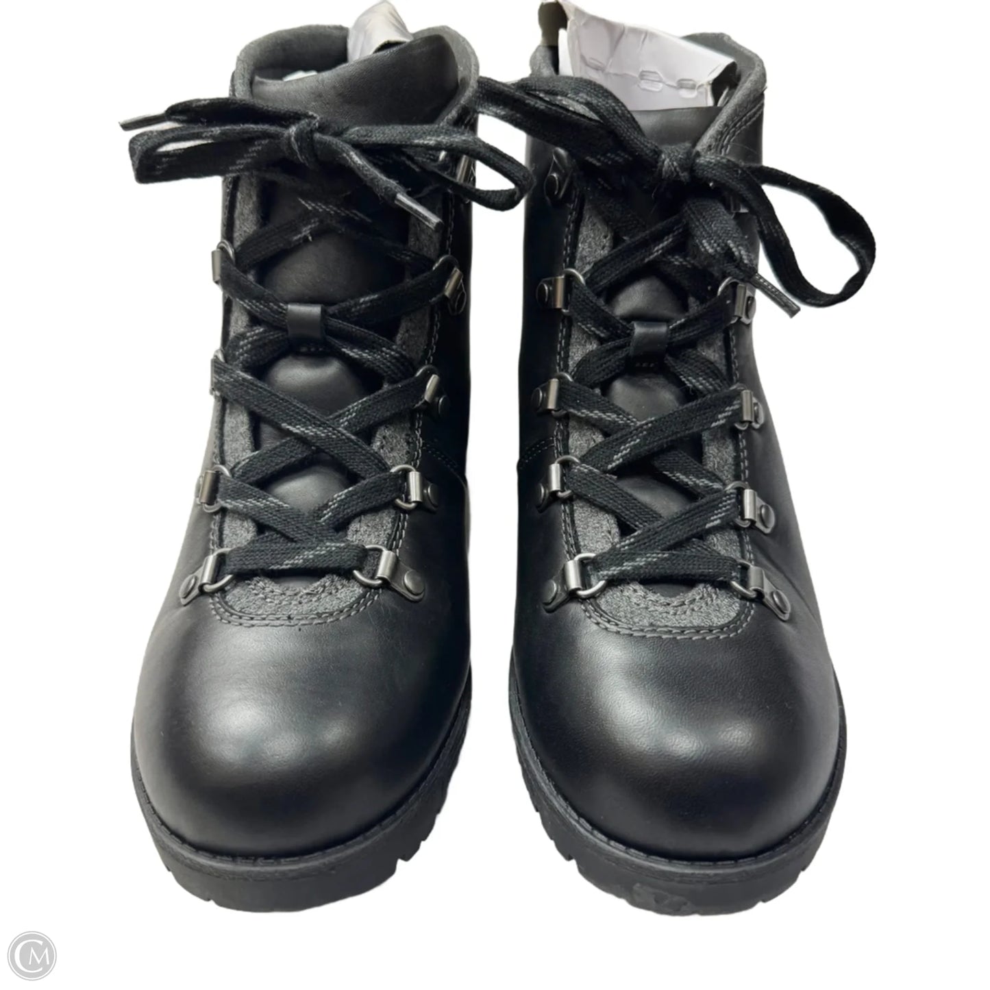 Boots Leather By Clarks In Black, Size: 10