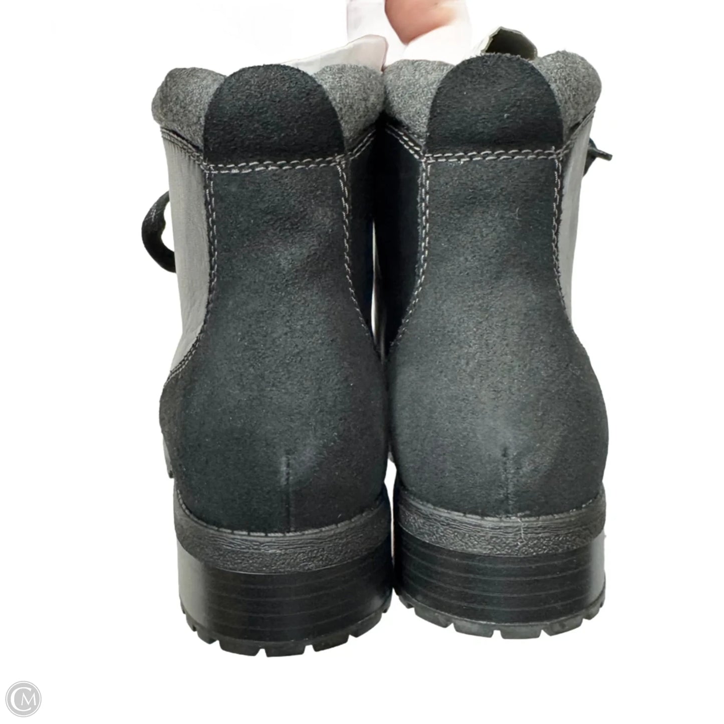 Boots Leather By Clarks In Black, Size: 10