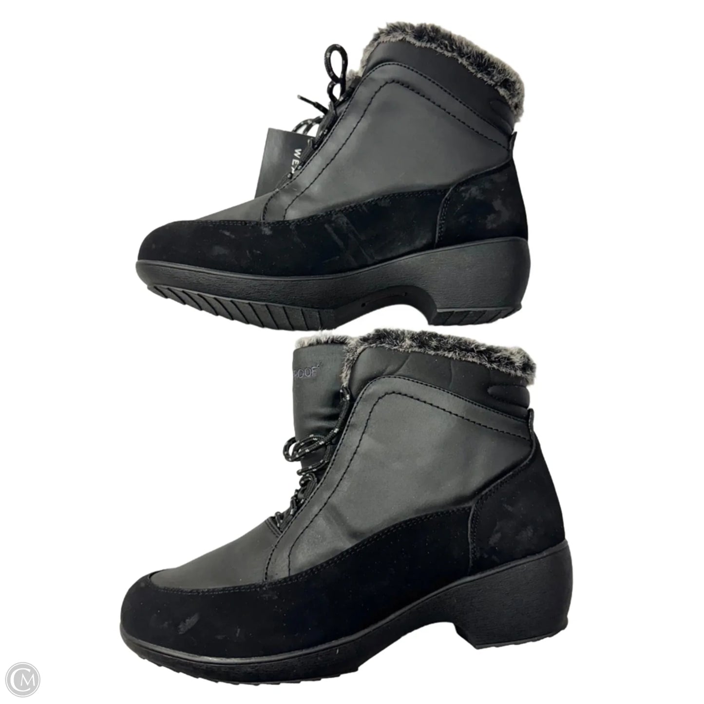 Boots Snow By Weatherproof In Black, Size: 10