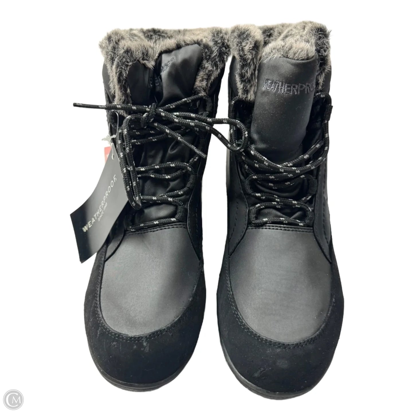Boots Snow By Weatherproof In Black, Size: 10