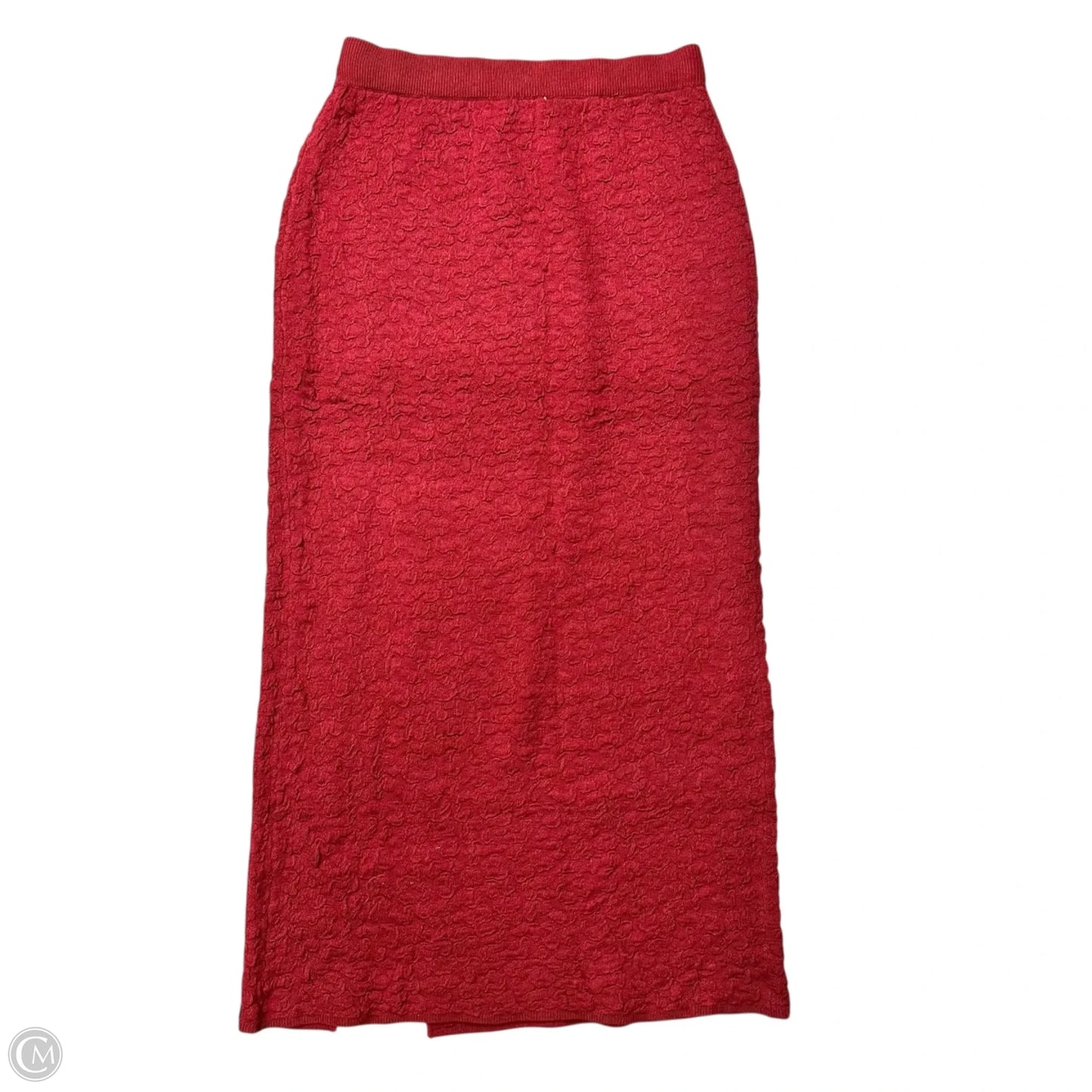 Skirt Midi By Anthropologie In Maroon, Size: S