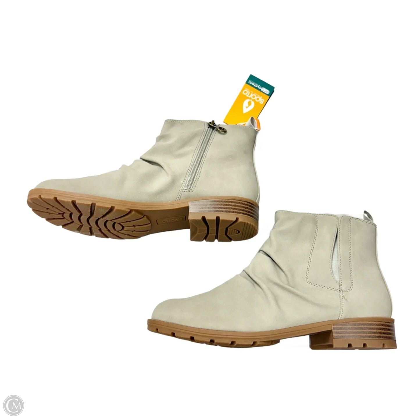 Boots Ankle Flats By Sporto In Grey, Size: 10