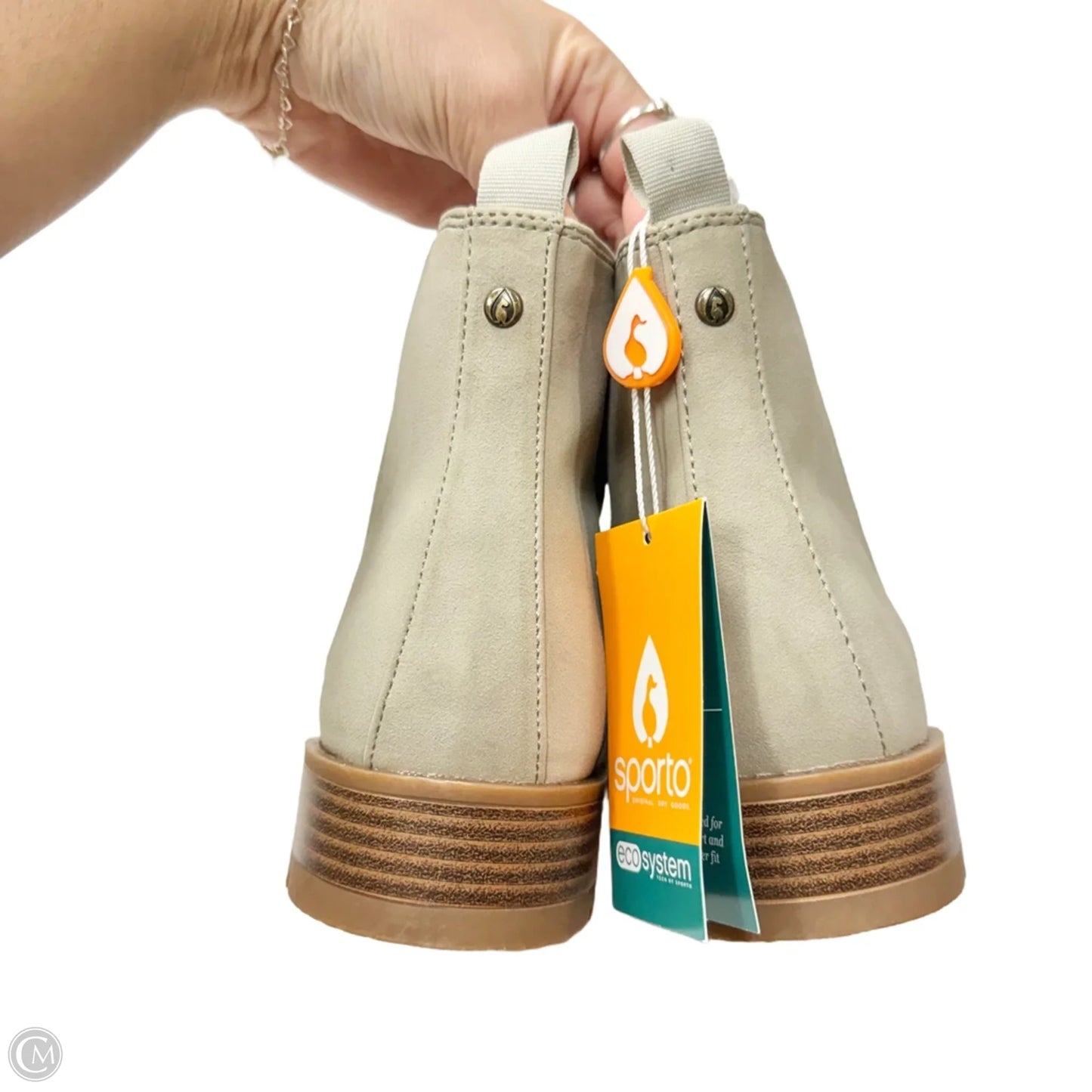 Boots Ankle Flats By Sporto In Grey, Size: 10