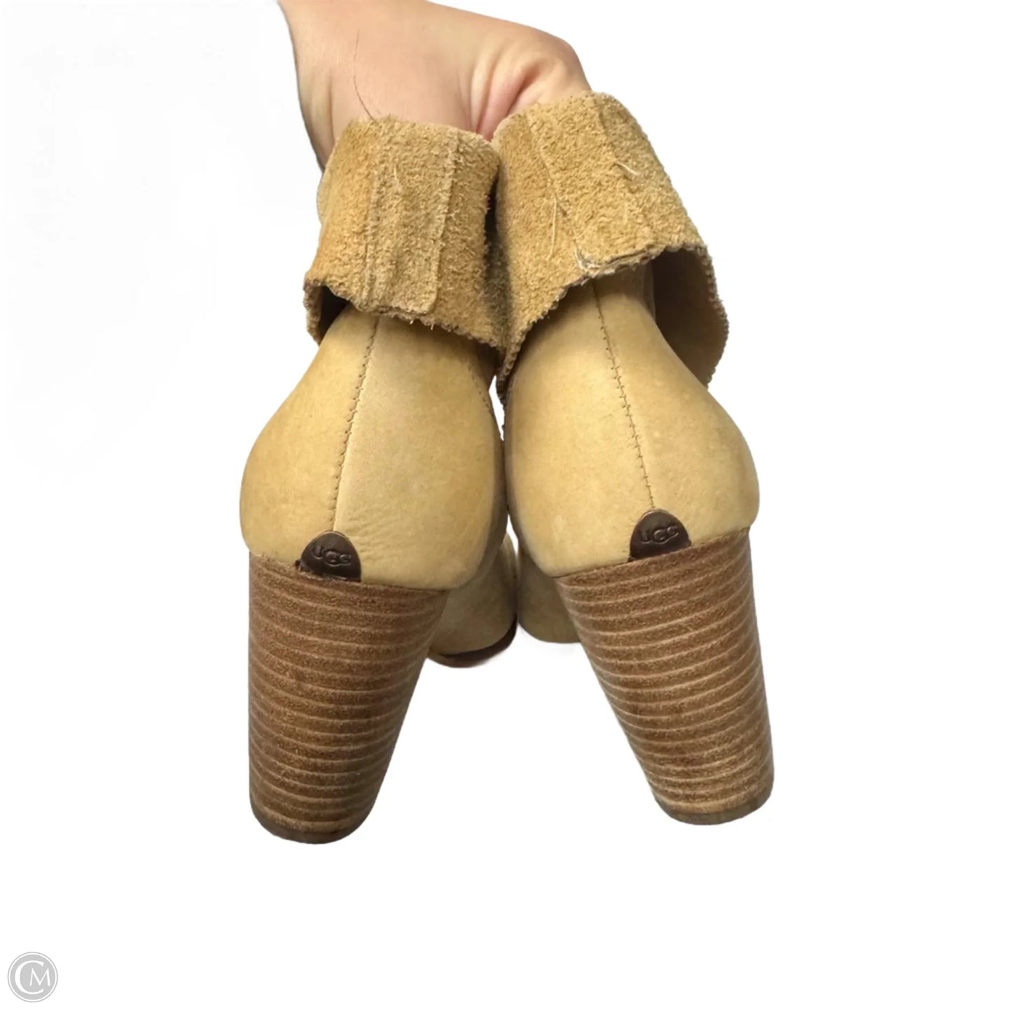 Boots Designer By Ugg In Tan, Size: 7.5