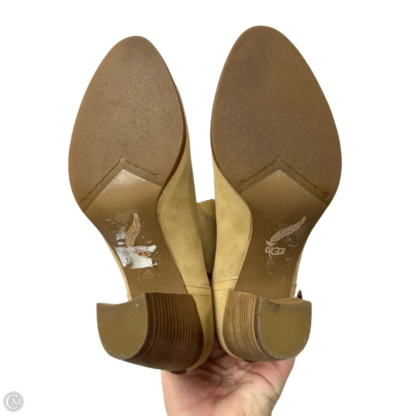 Boots Designer By Ugg In Tan, Size: 7.5