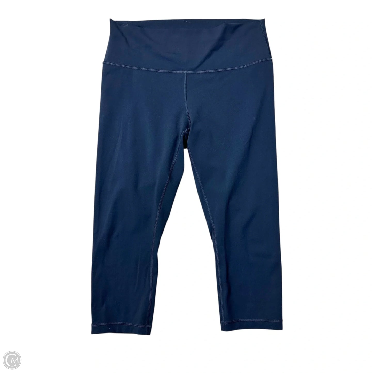 Athletic Leggings Capris By Lululemon In Navy, Size: L