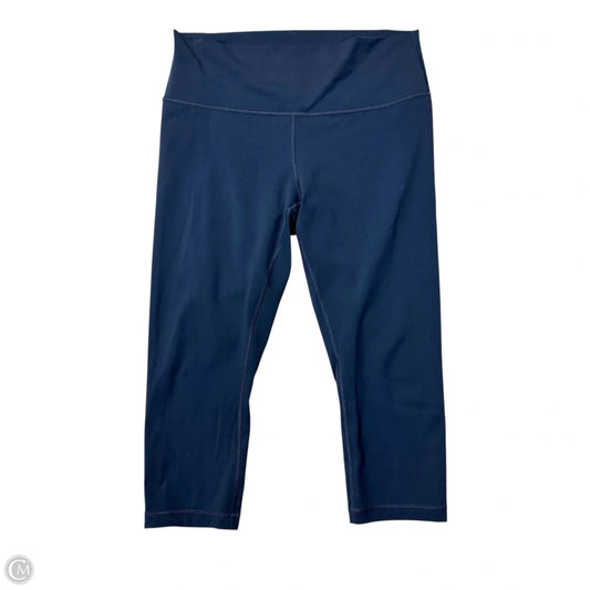 Athletic Leggings Capris By Lululemon In Navy, Size: L
