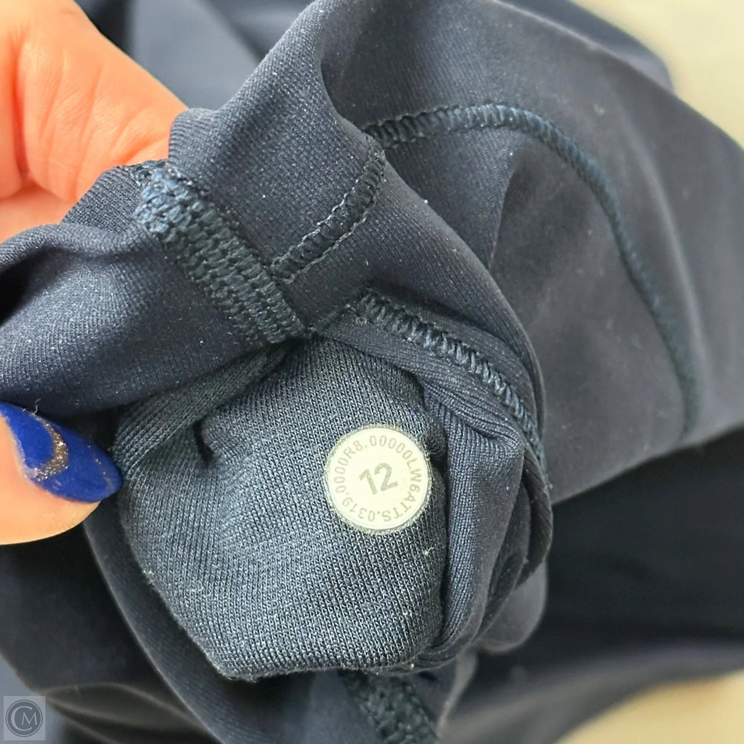 Athletic Leggings Capris By Lululemon In Navy, Size: L