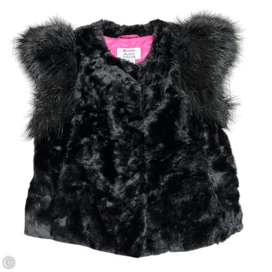 Vest Faux Fur & Sherpa By Target-designer In Black, Size: M