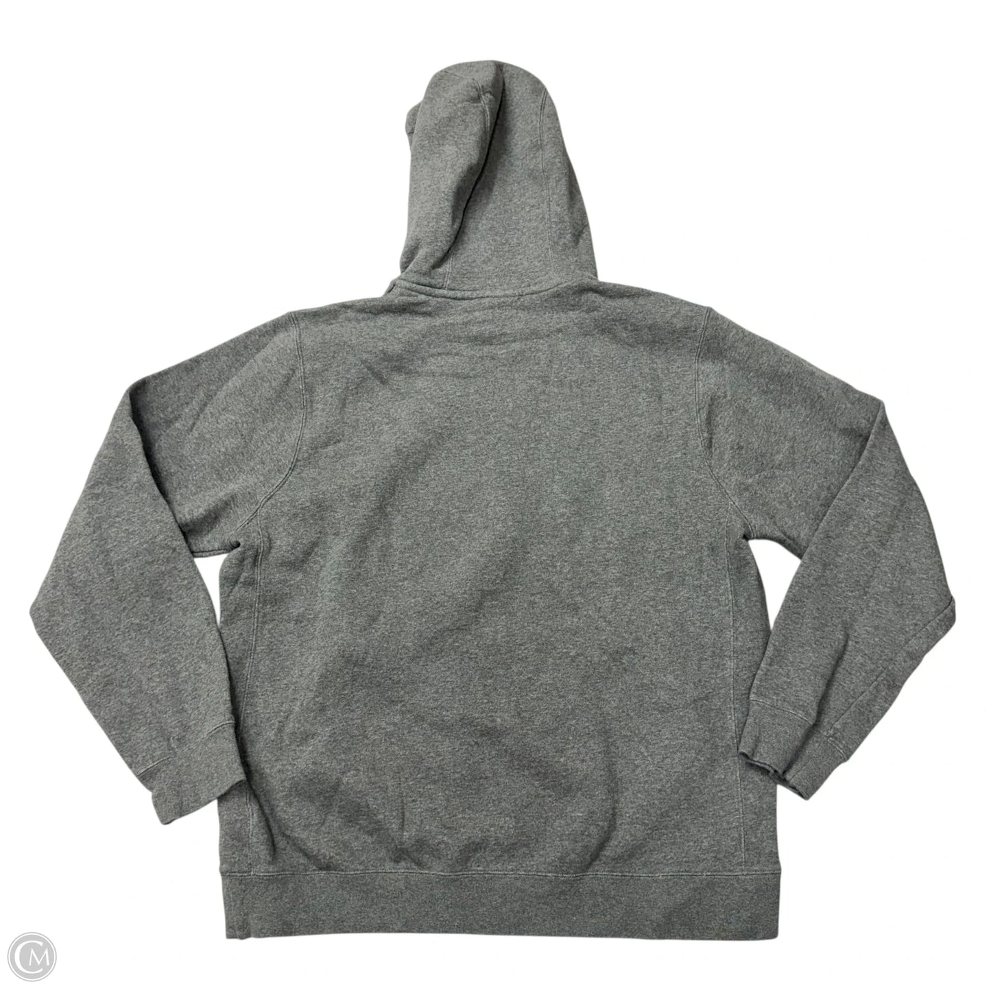 Athletic Sweatshirt Hoodie By Nike Apparel In Grey, Size: L