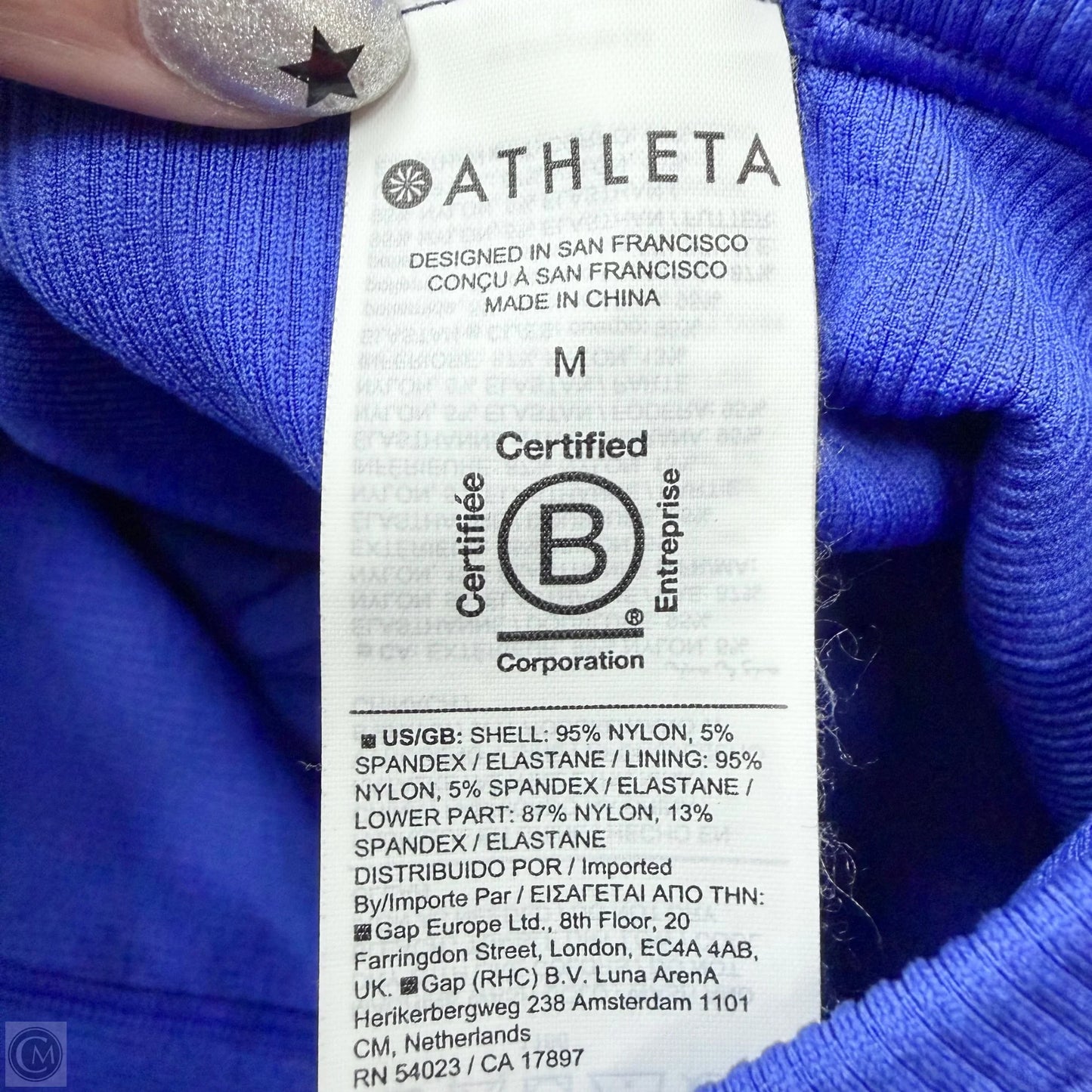 Athletic Tank Top By Athleta In Blue, Size: M