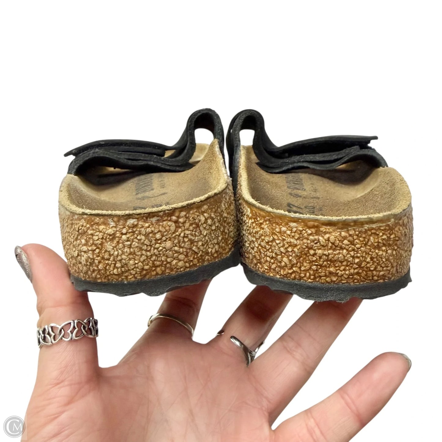 Sandals Flats By Birkenstock In Black, Size: 6