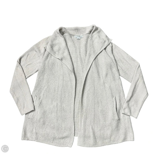 Sweater Cardigan By Barefoot Dreams In Grey, Size: L