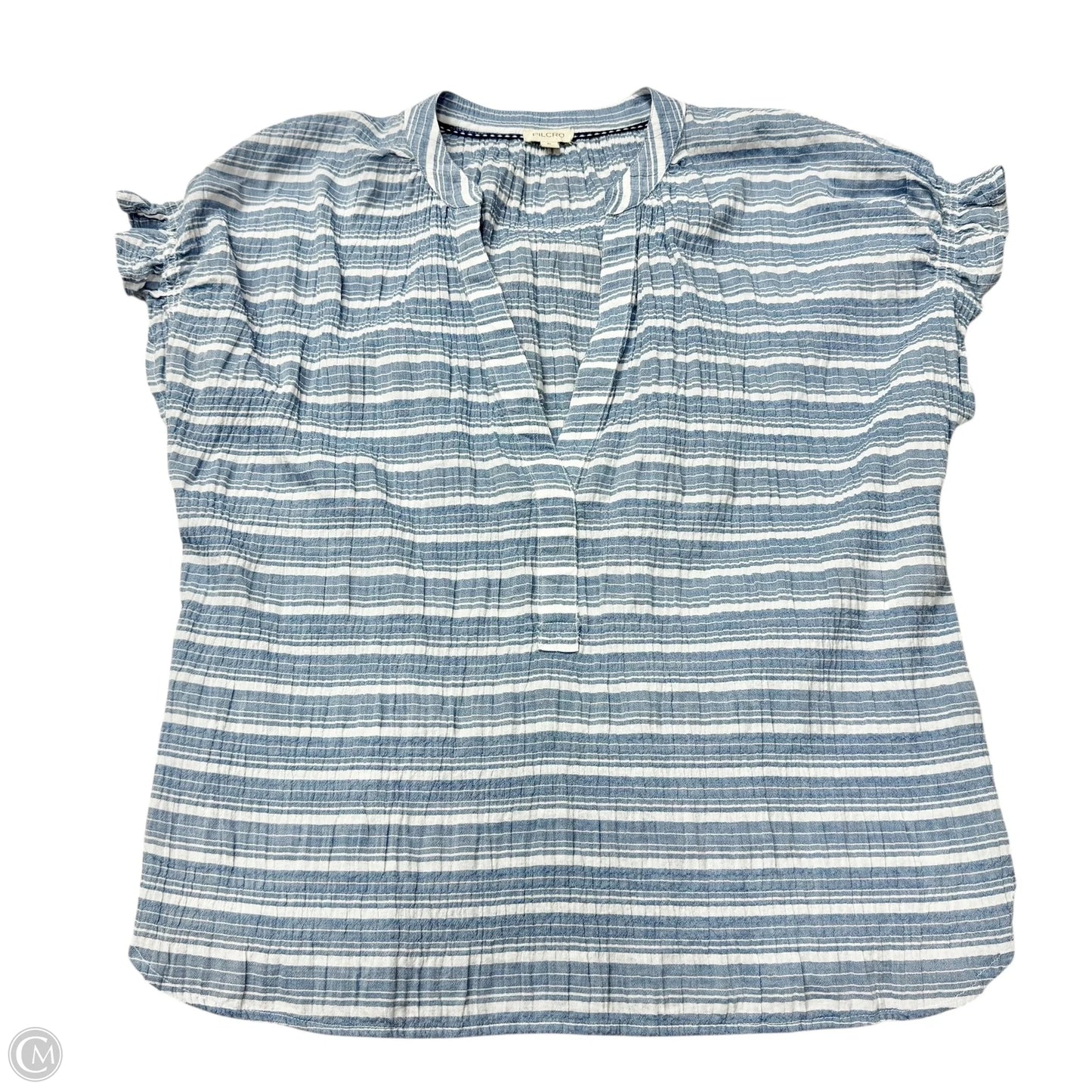 Top Short Sleeve By Pilcro In Striped Pattern, Size: Xl