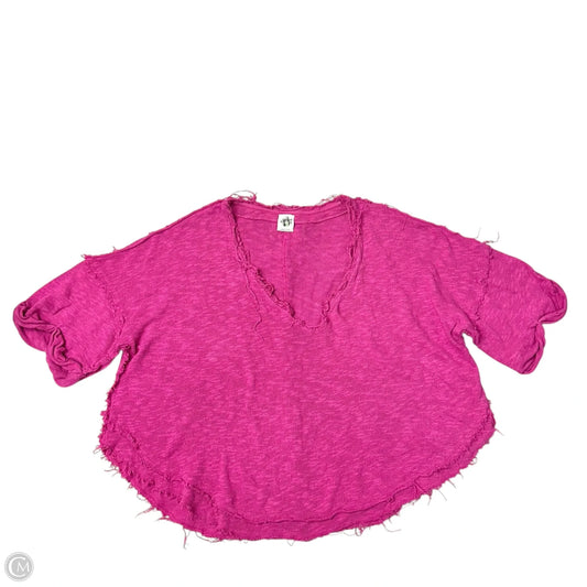 Top Short Sleeve By We The Free In Purple, Size: L
