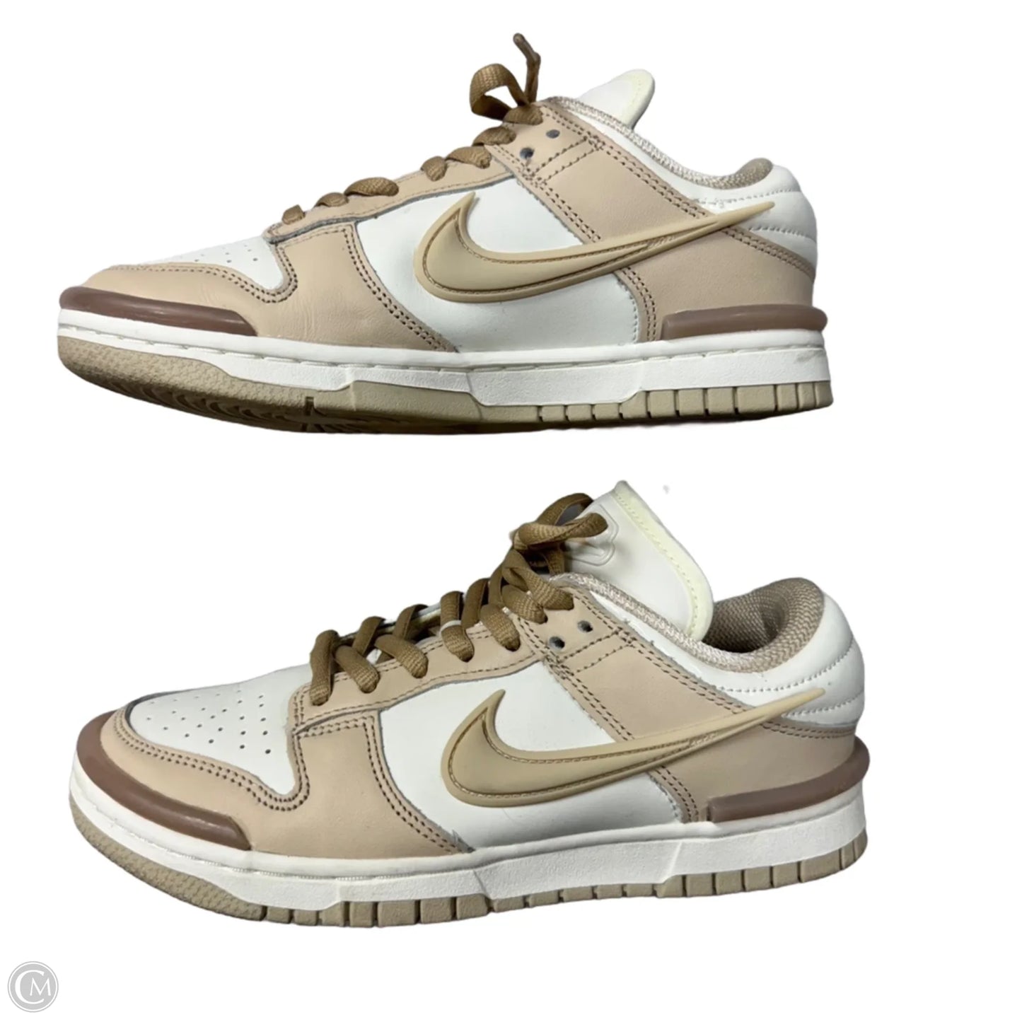 Shoes Sneakers By Nike In Brown & White, Size: 6