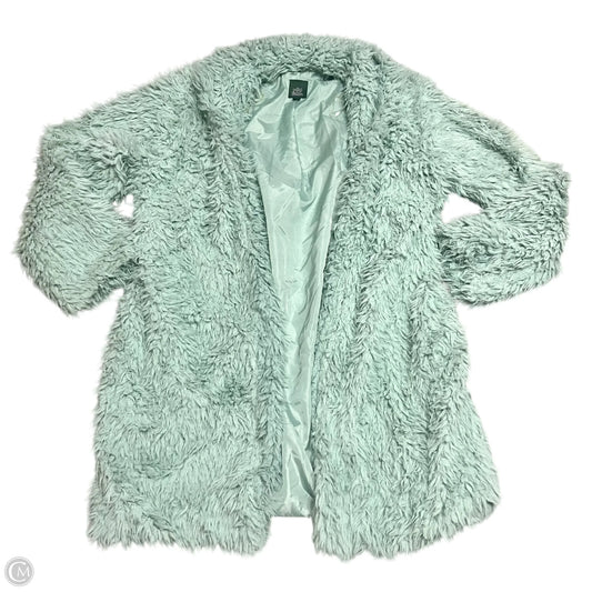 Coat Faux Fur & Sherpa By Wild Fable In Blue, Size: Xxl