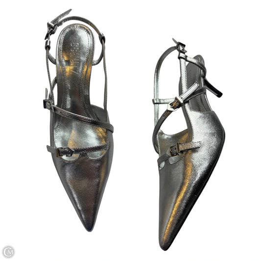 Shoes Heels Kitten By Schutz In Silver, Size: 5.5